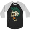 skull punk style 3/4 Sleeve Shirt