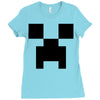 creeper face Ladies Fitted T-Shirt