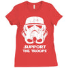 support the troops Ladies Fitted T-Shirt