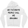 my favorite people call me gramma Zipper Hoodie