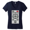 rude remote control, ideal funny birthday gift or present Women's V-Neck T-Shirt