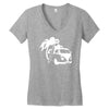 camper van surf split retro Women's V-Neck T-Shirt