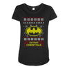 batman christmas Maternity Scoop Neck T-shirt