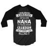 Super Cool Nana Of A Freaking Awesome Grandson 3/4 Sleeve Shirt