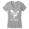 white adobo Women's V-Neck T-Shirt