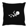 baby skeleton Throw Pillow