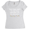 the tree isn't the only getting lit this christmas Women's Triblend Scoop T-shirt