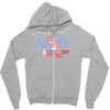 sports sloth Zipper Hoodie