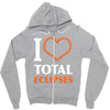 I Heart Total Eclipses Zipper Hoodie