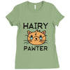 funny cat Ladies Fitted T-Shirt