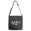 vowel party time Adjustable Strap Totes