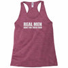 real men hunt their food Racerback Tank