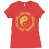 yin yang jingjang shirt china chinesisches denken Ladies Fitted T-Shirt