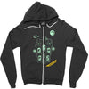 light off Zipper Hoodie