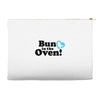 Bun in the Oven with Heart Baby Boy Accessory Pouches