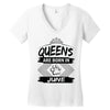 Queens Are Born In June Women's V-Neck T-Shirt