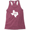 home texas outline Racerback Tank