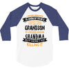 Super Cool Grandson Of A Freaking Awesome Grandma 3/4 Sleeve Shirt