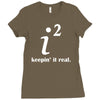 keepin' it real Ladies Fitted T-Shirt
