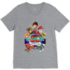 paw patrol birthday boy grandpa V-Neck Tee