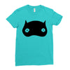 black owl Ladies Fitted T-Shirt