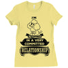 I Am Poodle Actually In A Very Commited Relationship Ladies Fitted T-Shirt