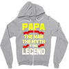 papa the man the myth the legend 2 Zipper Hoodie