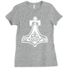 thors hammerretro viking norse fashion cool Ladies Fitted T-Shirt