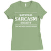 national sarcasm society Ladies Fitted T-Shirt