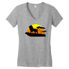 Mufasa and Simba Lion King Women's V-Neck T-Shirt