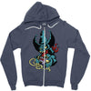 zombie gamers Zipper Hoodie