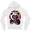 angry panda Zipper Hoodie