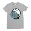 Astronaut Cat Ladies Fitted T-Shirt