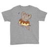 Pusheen the Cat Muscular with Donut Youth Tee