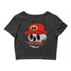 mario skull Crop Top