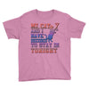 my cat and i stay in tonight Youth Tee