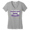I Love Someone with Pancreatic Cancer to The Moon and Back to Infinity Women's V-Neck T-Shirt