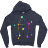 libra rainbow sign Zipper Hoodie