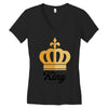 king Women's V-Neck T-Shirt