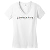 friends tv show parody christmas Women's V-Neck T-Shirt