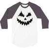 pumpkin face 3/4 Sleeve Shirt