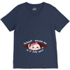 July Peeking Out Asian Baby Girl V-Neck Tee