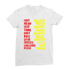 fight, dream, lead! Ladies Fitted T-Shirt