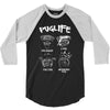 pug life 3/4 Sleeve Shirt