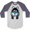 huskie music 3/4 Sleeve Shirt