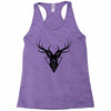 deer head vector Racerback Tank