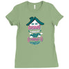 Home Is Where The WIFI Connects Automatically Ladies Fitted T-Shirt