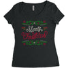 merry christmas Women's Triblend Scoop T-shirt