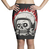 skull biker Pencil Skirts