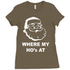 where my hoes Ladies Fitted T-Shirt